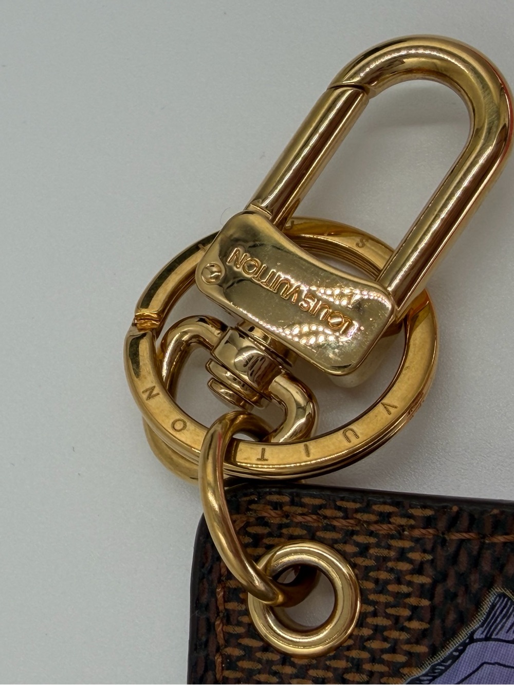 Rare Limited Edition Damier Canvas Illustre Key Holder/Bag Charm Full Set w/COA - Picture 14 of 15